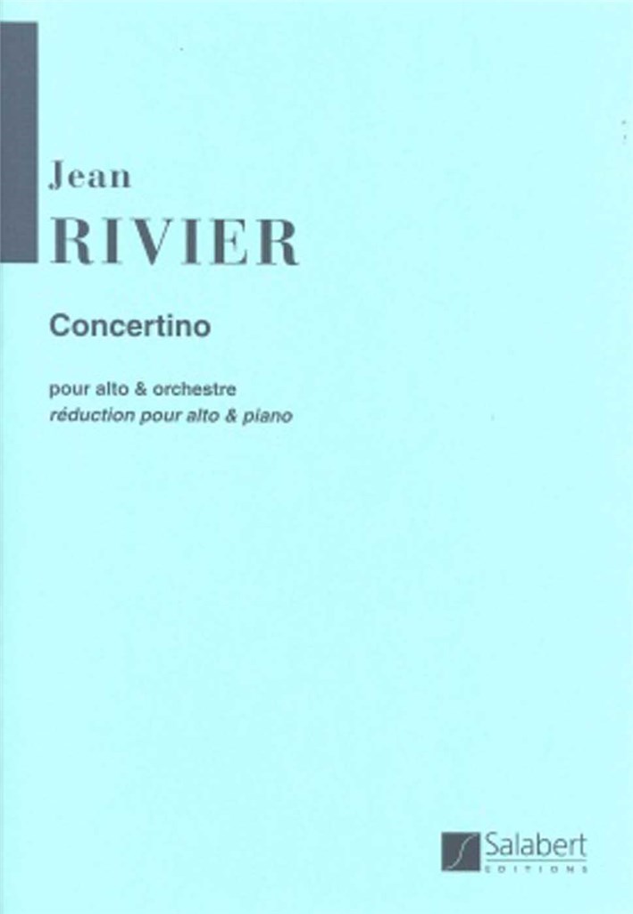 Concertino Pour Alto Et Orchestre